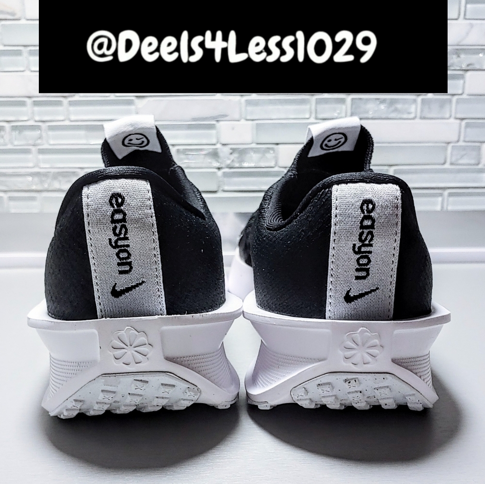 Nike Interact Run Easy-On Slip-On Womens Black White - Picture 4 of 6